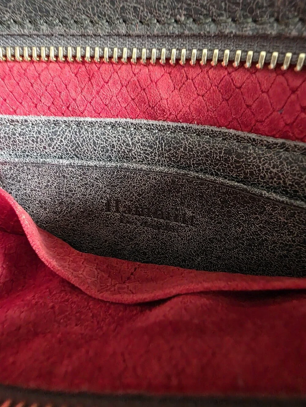 Hammitt VIP Medium Crossbody Bag Pewter Brushed Gold 9.5x7x2